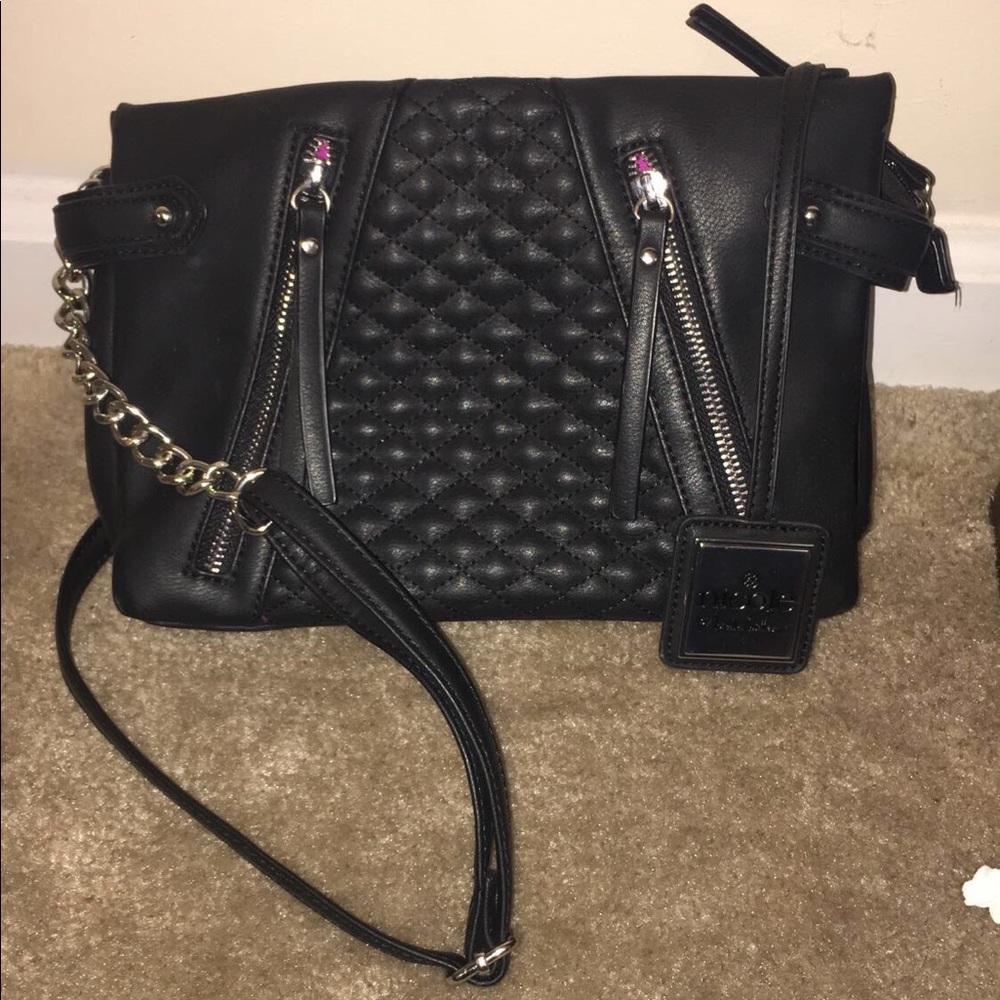 Black and Pink Crossbody Bag